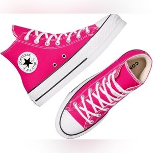 Pink Converse Chuck Taylor All Star Lift Platform Sneaker Shoes